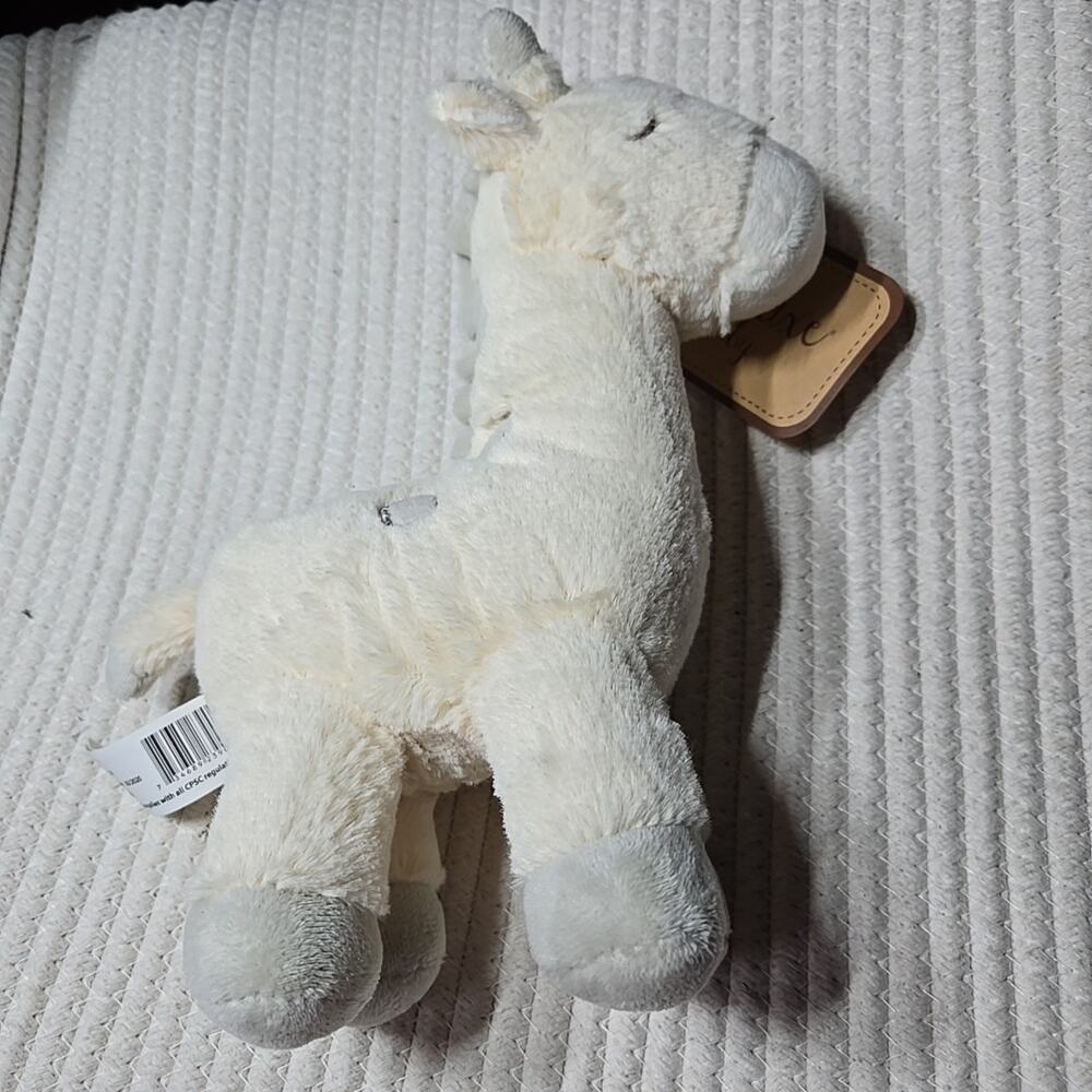 Kellytoy Giraffe Plush Soft Rattle K Luxe Baby Cream/Gray Lovey 11’ Inch EUC